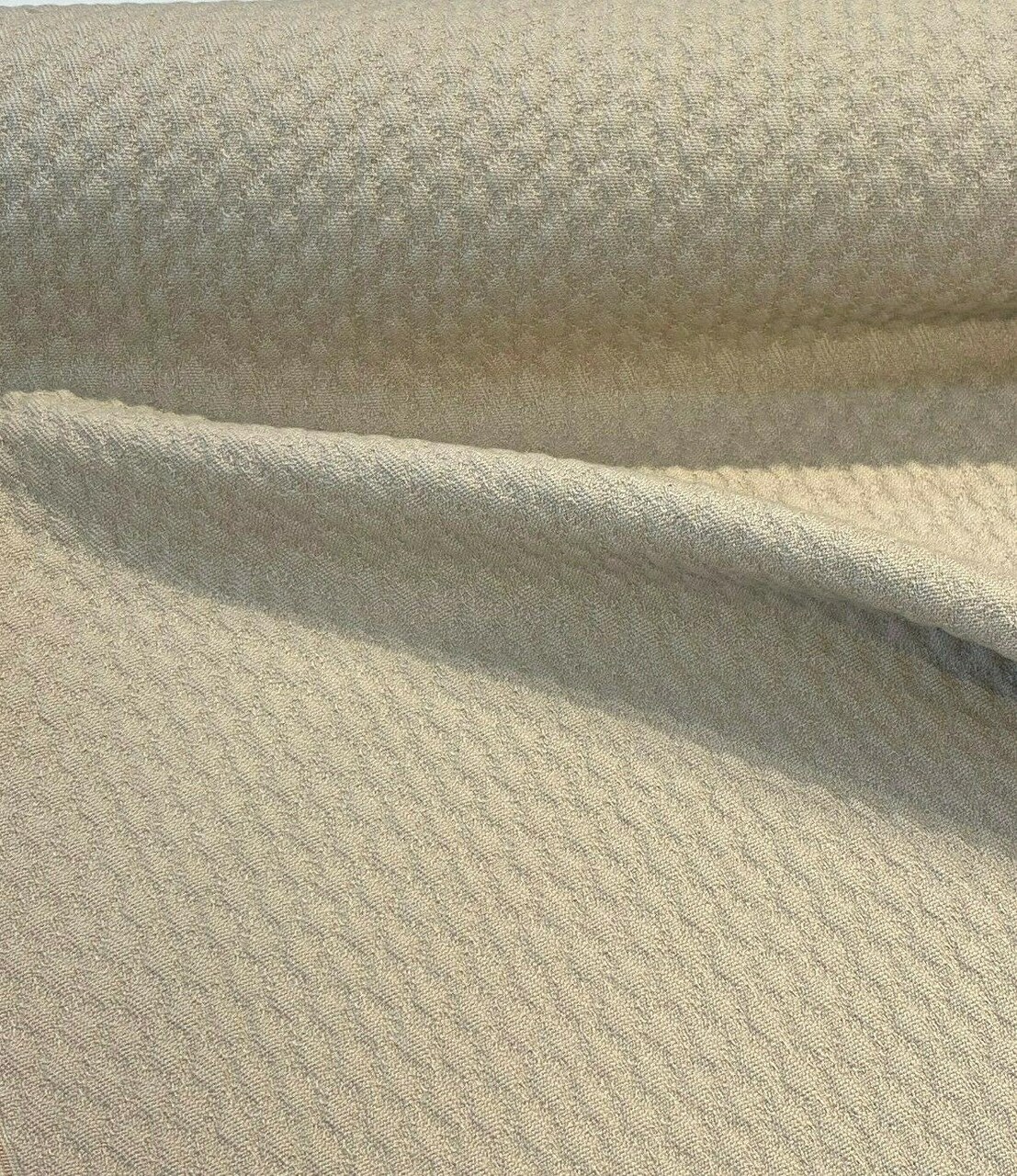 1 yard Cozy Quilt Tan Outdoor Upholstery Fabric for Cushions Pillows Drapes Marine Use 54-Inch